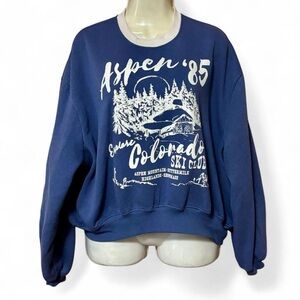 Social Scene | Aspen ’85 Ski Club Graphic Sweatshirt Slate Small